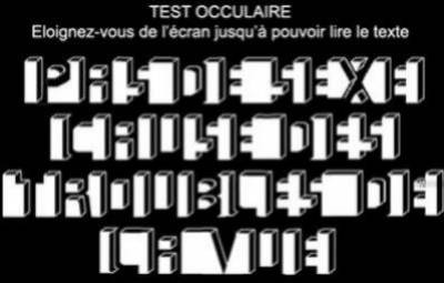 Test occulaire!!!