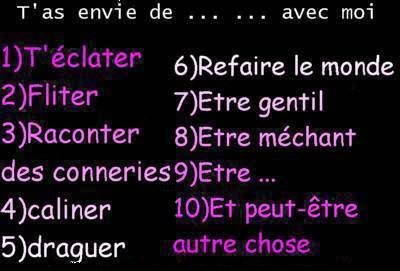 T'as  envie de ... ...