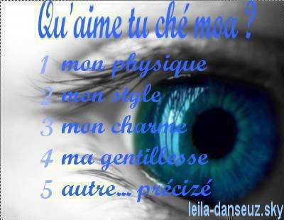 qu'aime tu ché moa?